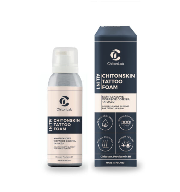 ChitonSkin Tattoo Foam </br> Kompleksowe wsparcie gojenia tatuażu (Prezent: -10%)
